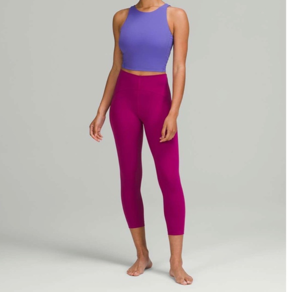 Lululemon InStill High-Rise Crop 23" Magenta Purple Size 12 - Picture 1 of 3